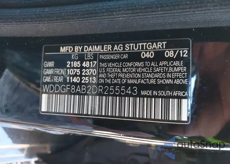 2013 Mercedes-Benz C 300 Sport 4Matic from USA, damaged, VIN WDDGF8AB2DR255543